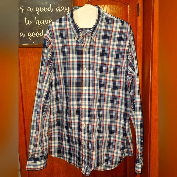 A Saddlebred men's classic fit long sleeve button-down shirt in a size XL. EUC - Picture 1 of 6